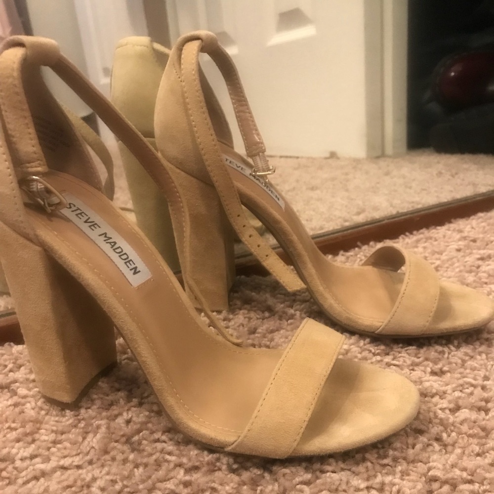 Steve Madden Nude Heels - WORN ONCE